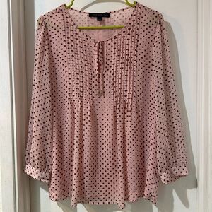Tommy Hilfiger Pink Blouse with black polka dots